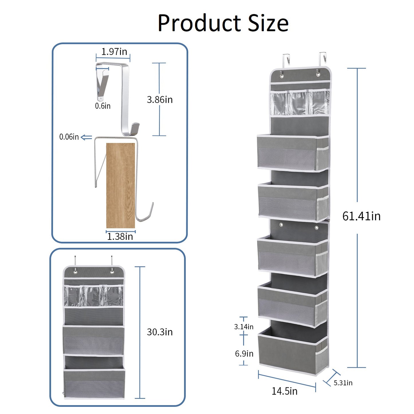 Over Door Organiser-Split into Two Organisers