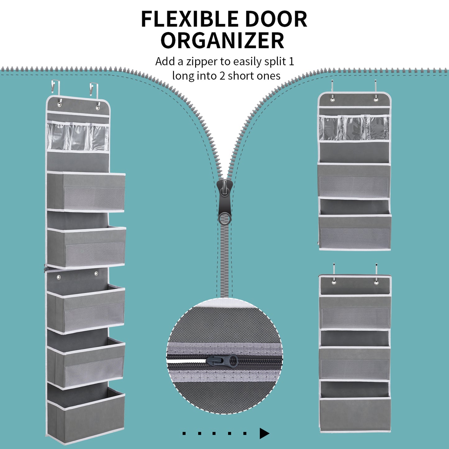 Over Door Organiser-Split into Two Organisers