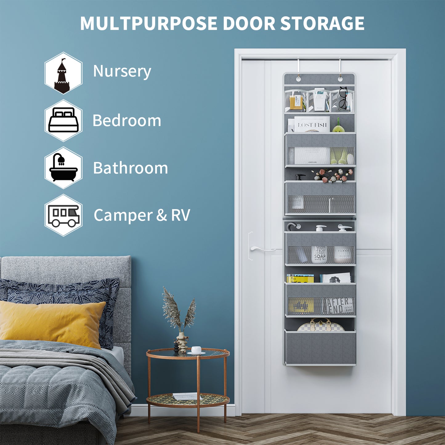 Over Door Organiser-Split into Two Organisers