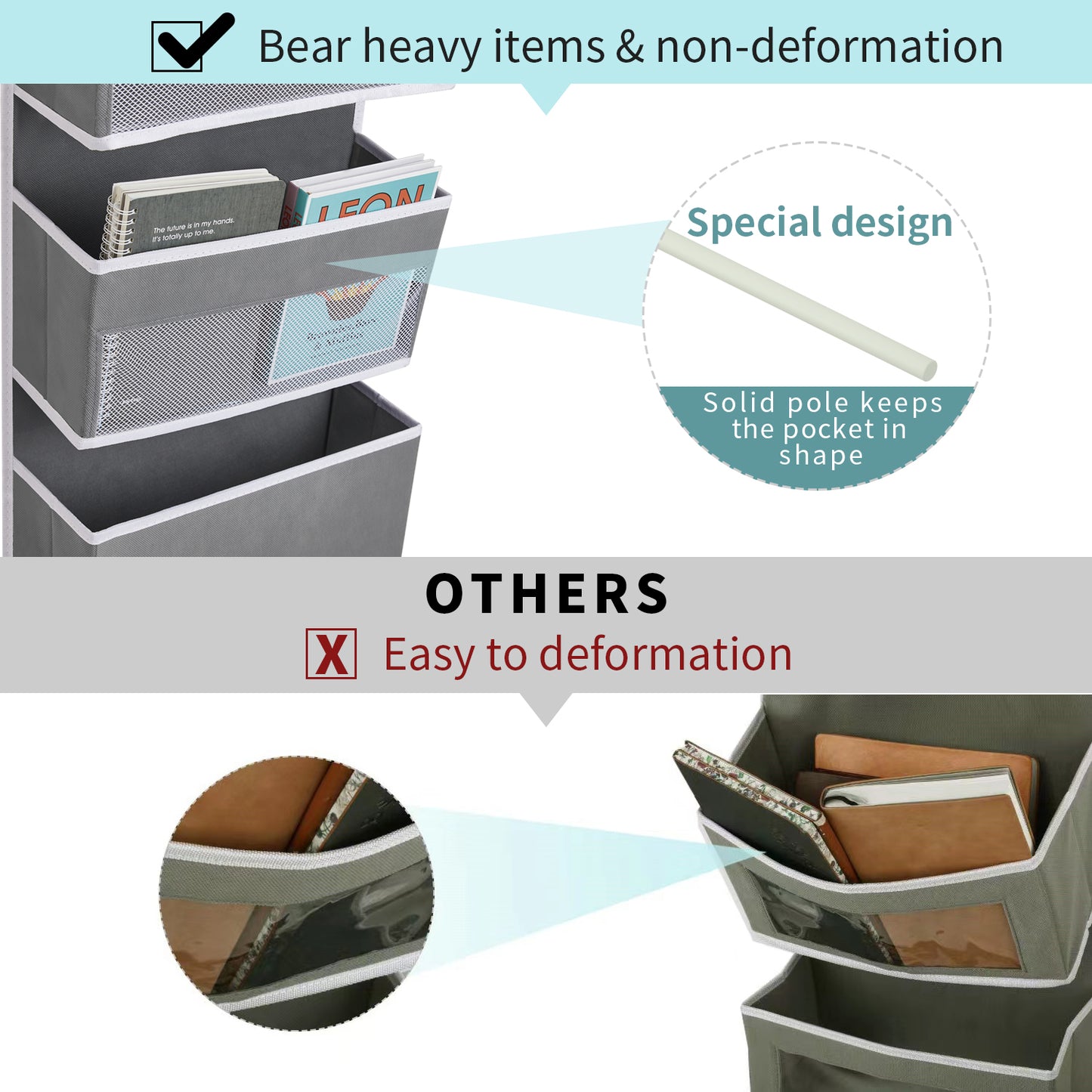 Over Door Organiser-Split into Two Organisers