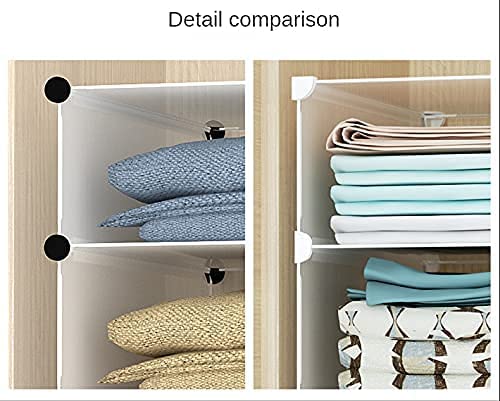 Stackable Wardrobe Shelves, Wardrobe Organiser, Wardrobe Storage Organiser, Wardrobe Closet Organiser, Closet Organiser (1 Column 4 Layers)