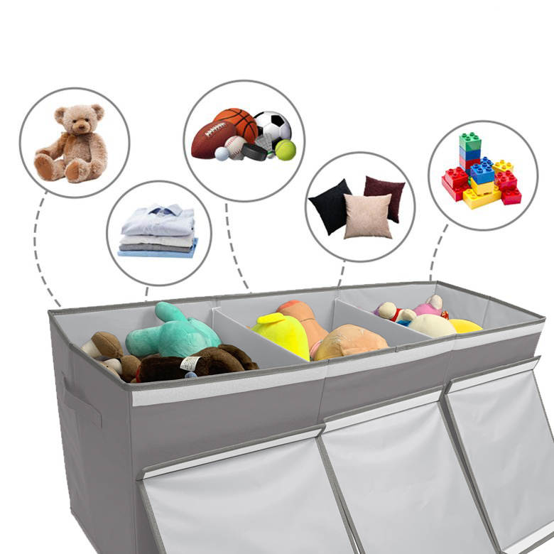 Extra Large Toy Chest with Lid- Animal Pattern