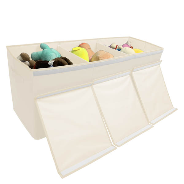 Extra Large Toy Chest with Lid- Number Pattern