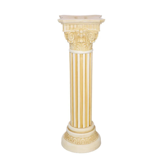 Plastic Roman Pillar with Matching Vase