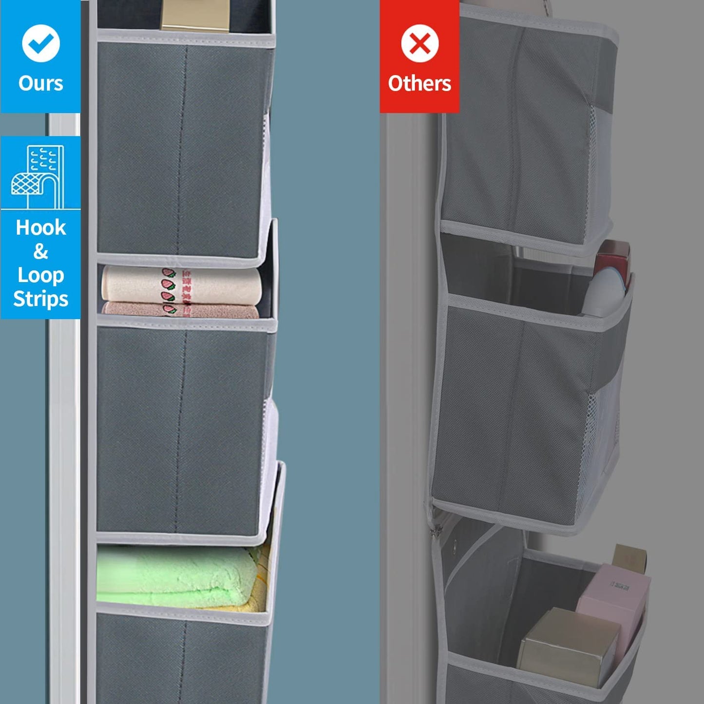 Over Door Organiser-Split into Two Organisers