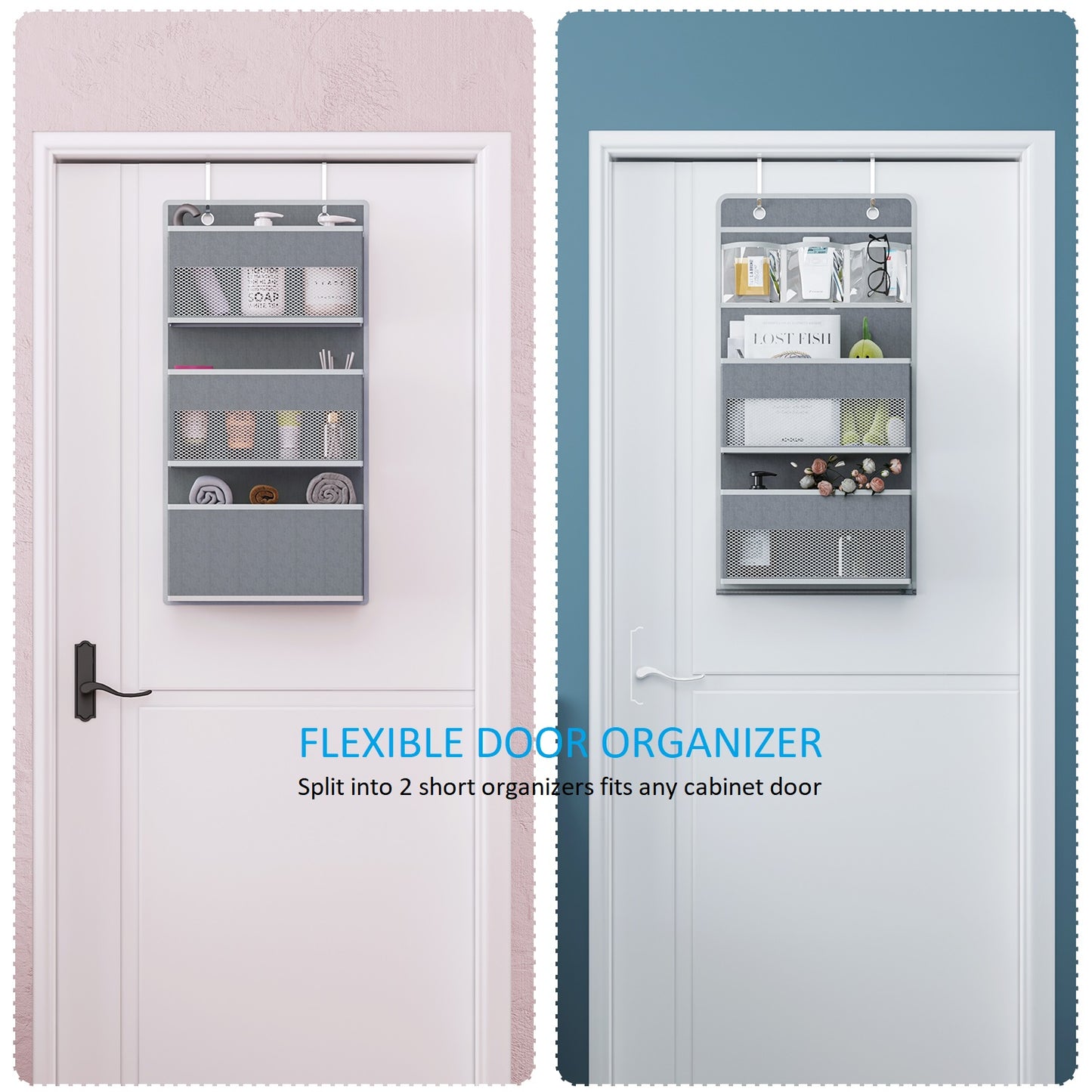 Over Door Organiser-Split into Two Organisers